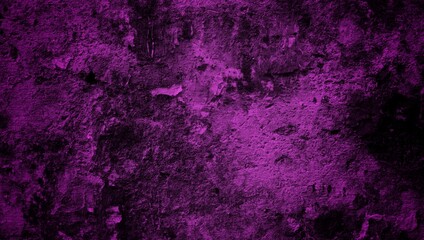 A textured purple concrete wall with a prominent vertical crack. 