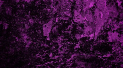 A textured purple concrete wall with a prominent vertical crack. 