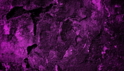 Fototapeta na wymiar purple old wall background, chipped wall surface in the form of cracked art, old wall is stained and mossy