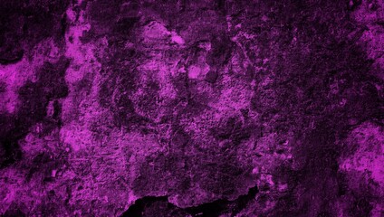 A textured purple concrete wall with a prominent vertical crack. 