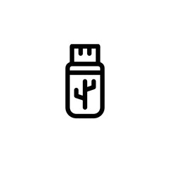 usb-drive icon vector sign symbol