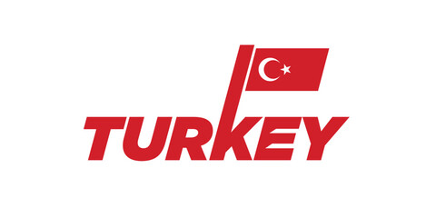 Modern and attractive Turkey country flag logo design