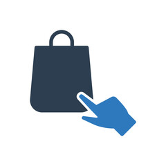 Online Shopping Icon - Buy Click Sign Symbol