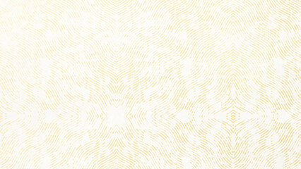 Yellow organic and natural abstract patterns and lines on a textured white paper background. Abstract full frame graphic background in 4k resolution with copy space.