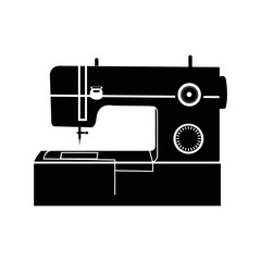 Needlework sewing silane machines icon | Black Vector illustration |