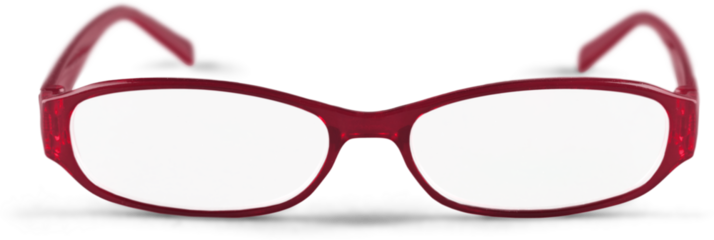 Single eyeglasses isolated on white background