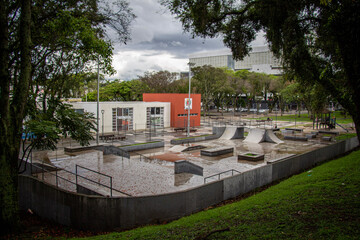 Skatepark in the Rain