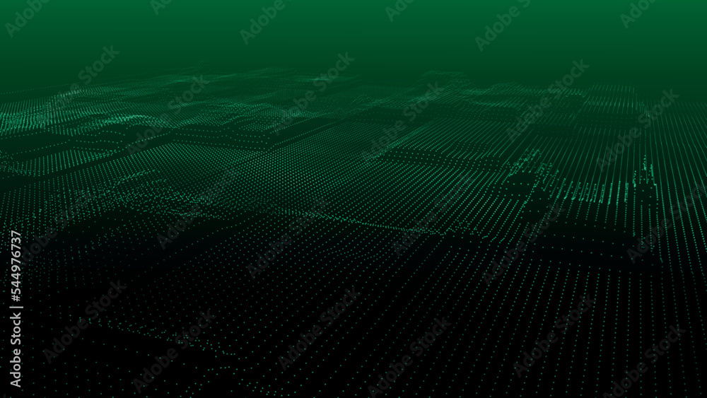 Poster abstract futuristic background. big data visualization. network connection. data transfer. 3d render