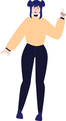 Fototapeta premium People with different poses, male and female characters 