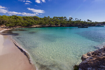 Mondrago beach in Mallorca island (Spain)