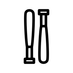 Baseball Bat Icon Vector Symbol Design Illustration