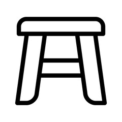Stool Icon Vector Symbol Design Illustration