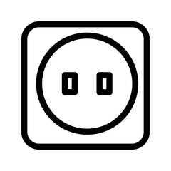 Power Plug Icon Vector Symbol Design Illustration