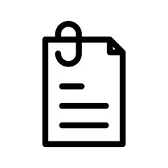 Attach File Icon Vector Symbol Design Illustration