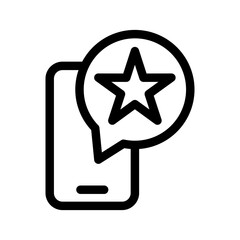 Obraz premium App Rating Icon Vector Symbol Design Illustration