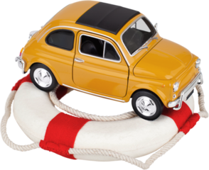 Car savings or vehicle insurance protection concept