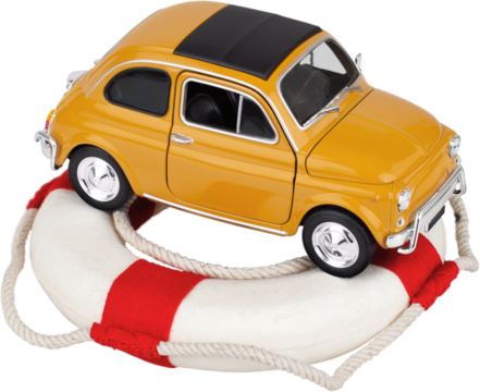 Car savings or vehicle insurance protection concept