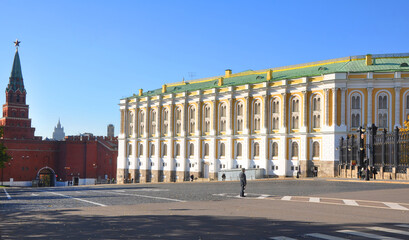 Fototapeta premium The building Armory Chamber in the Moscow Kremlin. Russia