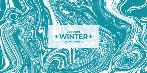 Abstract blue vector winter cover