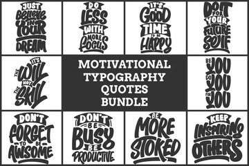 MOTIVATIONAL TYPOGRAPHY QUOTES BUNDLE VOL. 17