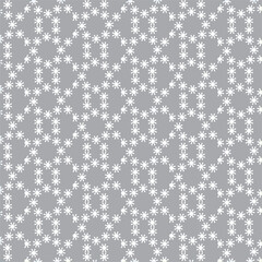 seamless pattern with snowflakes GREY WHITE