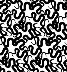 Abstract Snake Swirl Stripes Seamless Monochrome Minimalist Pattern Trendy Fashion Colors Perfect for Allover Fabric Print or Wrapping Paper