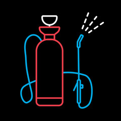 Garden sprayer isolated vector icon