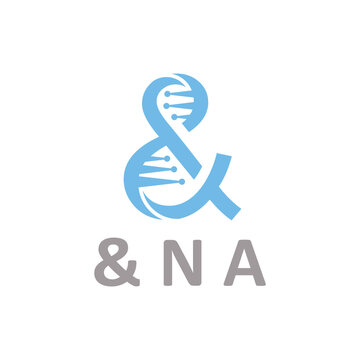 DNA logo in the form of character AND