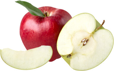 Red and green apples