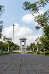 low angle view of plaza in guatemala city 