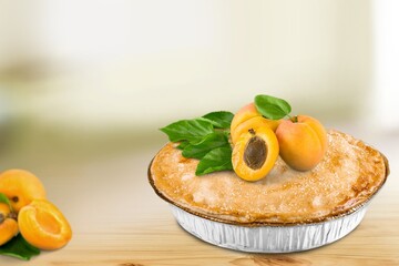 Tasty fresh homemade pie dessert