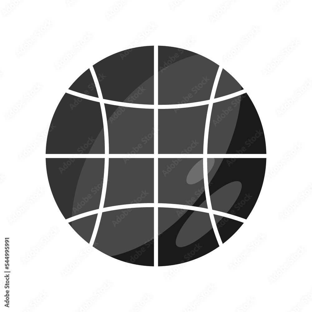 Poster planet gray color vector illustration. internet icon in the form of a planet. planet concept vector 