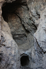 inside the cave 