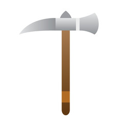 Isolated axe weapon medieval icon Vector