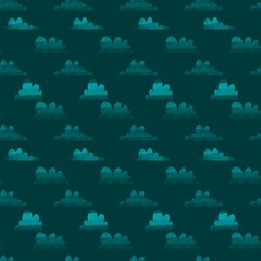 Abstract clouds seamless paint pattern for wrapping paper and fabrics and linens and kids clothes print