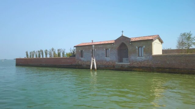 Passing San Giacomo in Paludo in Venice lagoon