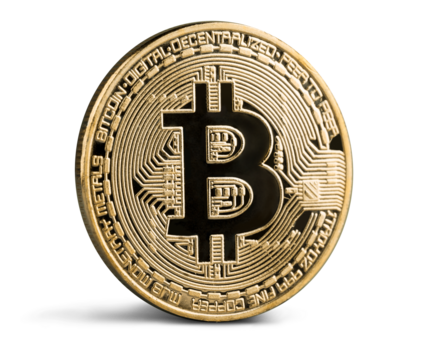 Physical version of gold cryptocurrency Bitcoin