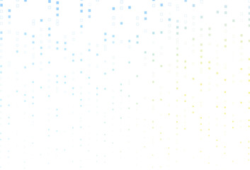 Fototapeta na wymiar Light Blue, Yellow vector background with rectangles.