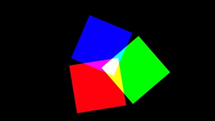 Red, blue and green color making White color after mixing. How RGB makes white color.