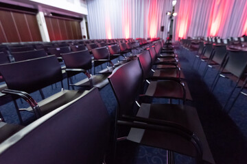 Chairs in the conference hall