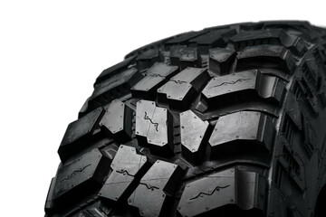 Car tyre isolated on background