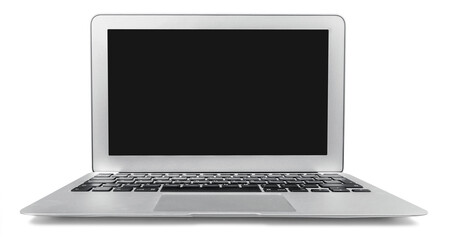 Laptop computer pc on white background