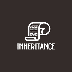 inheritance simple line logo design