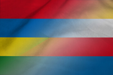 Mauritius and Comoros government flag transborder contract COM MUS