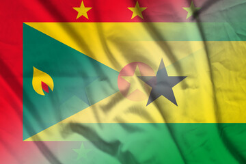 Grenada and Sao Tome and Principe official flag transborder negotiation STP GRD