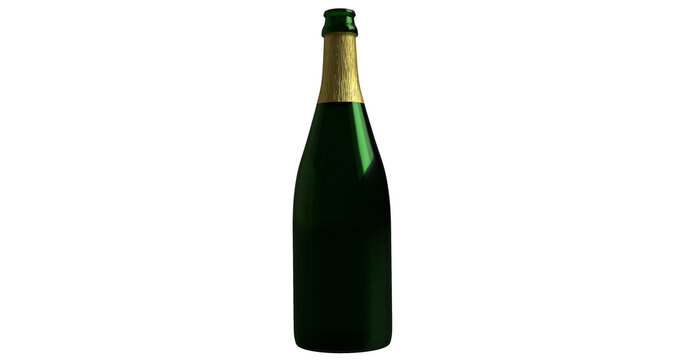 opened bottle of champagne