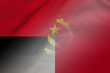 Angola and Malta political flag transborder negotiation MLT AGO