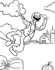Fun Scary Halloween Coloring pages Coustumes
