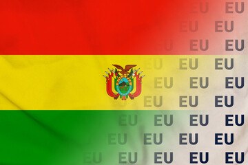 Bolivia flag EU banner union