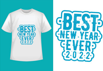 New Year Typography Tshirt, Happy new year 2023